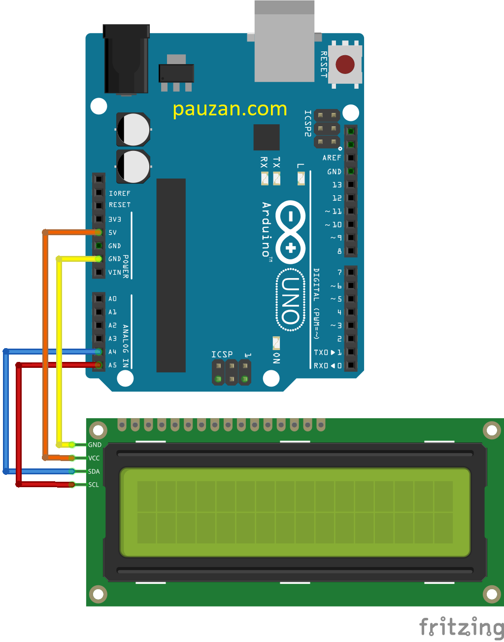 Interface Arduino Dengan I C Lcd Belajar Elektronika Teori Dan Aplikasi