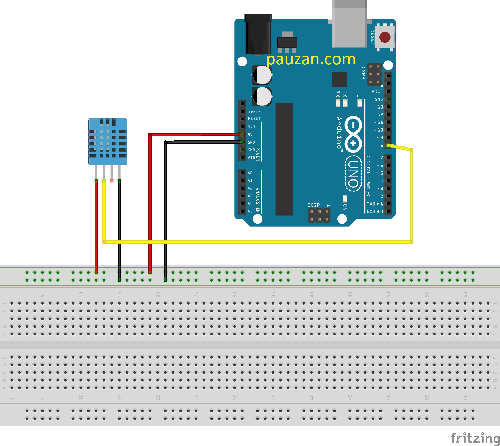 dht11 ke arduino