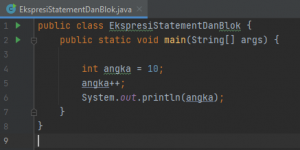 ekspresi statement dan blok di java