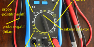 penjelasan tombol pada multimeter